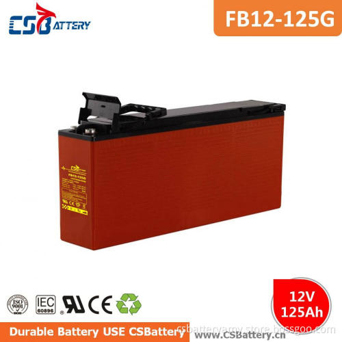 Csbattery 12V 125ah Front Access VRLA Battery for Solar/Forklift/Submersible-Pumps/Anti-Theft-and-GPS/Amy